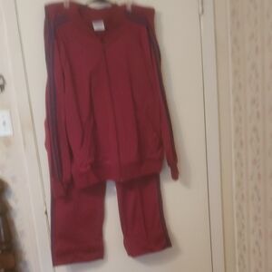 Pacer Men's Vintage Burgundy Warm-Up Sportswear Suit, 2XT,  100% Polyester